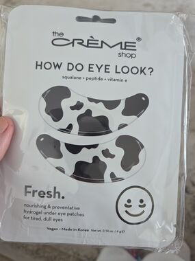 The Crème Shop How Do Eye Look? Hydrogel Under Eye Patches - Black & White 6 Pk